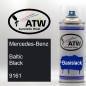 Preview: Mercedes-Benz, Baltic Black, 9161: 400ml Sprühdose, von ATW Autoteile West.